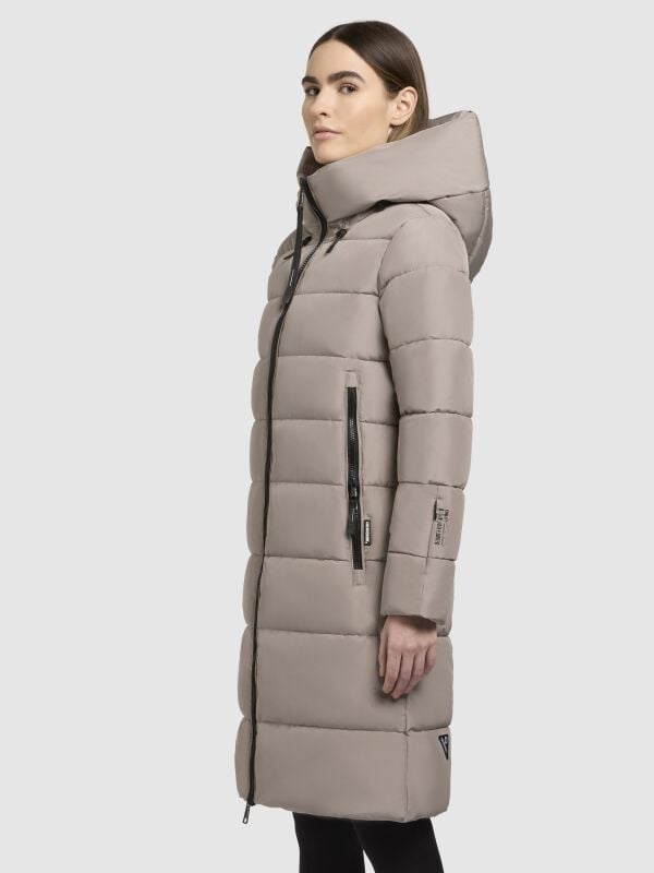 Gothicana By Emp "Jilias5" Winter Coat Grey By Khujo