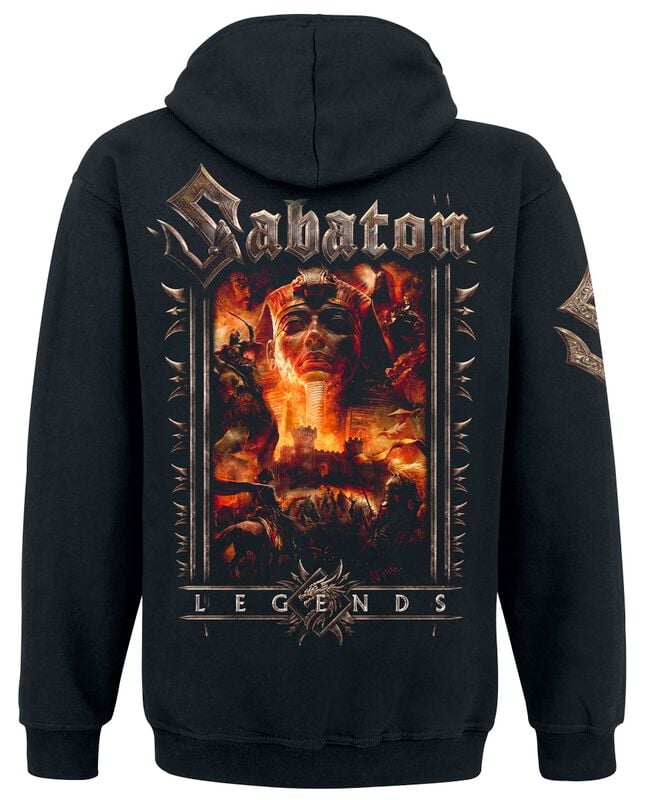 Gothicana By Emp "Legends" Hoodie Black By Sabaton