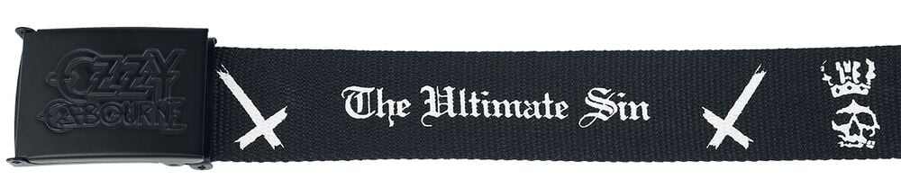 Gothicana By Emp "Logo" Belt Black By Ozzy Osbourne