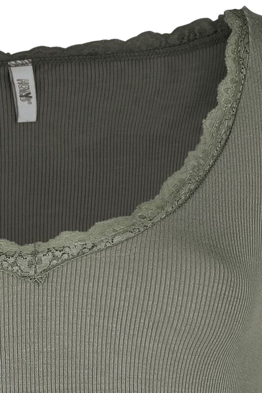 Gothicana By Emp "Mariella" T-Shirt Khaki By Hailys