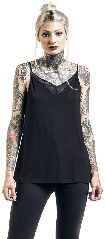 Gothicana By Emp "Merce" Top Black By Outer Vision
