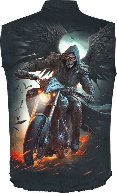 Gothicana By Emp "Night Rider" Vest Black By Spiral