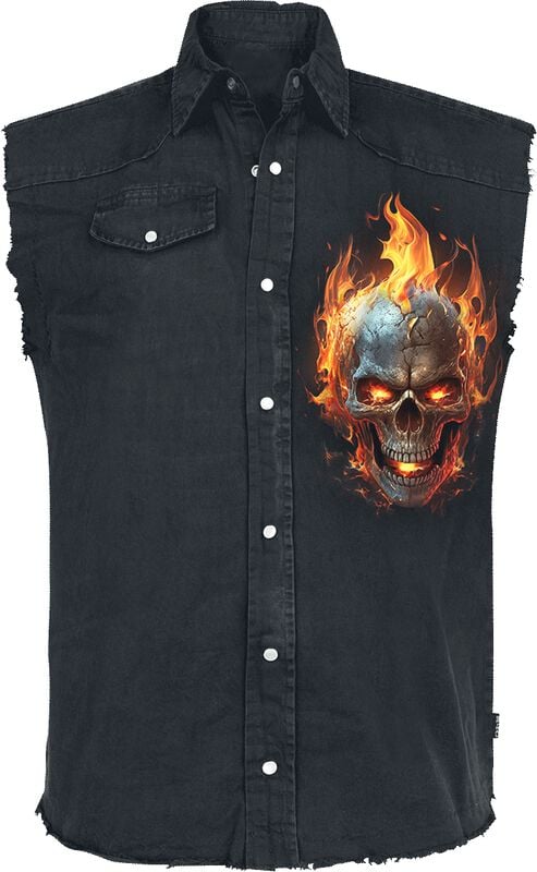 gothicana by emp "Night Rider" Vest black by Spiral