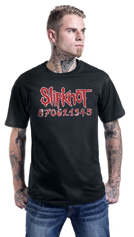 Gothicana By Emp "Numbers" T-Shirt Black By Slipknot