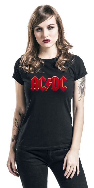 Gothicana By Emp "Red Logo" T-Shirt Black By AC/DC