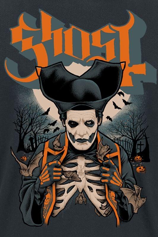 Gothicana By Emp "Ribs & Bats" T-Shirt Black By Ghost