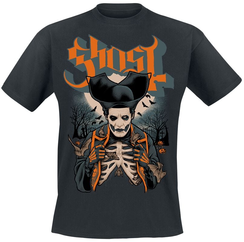 gothicana by emp "Ribs & Bats" T-Shirt black by Ghost