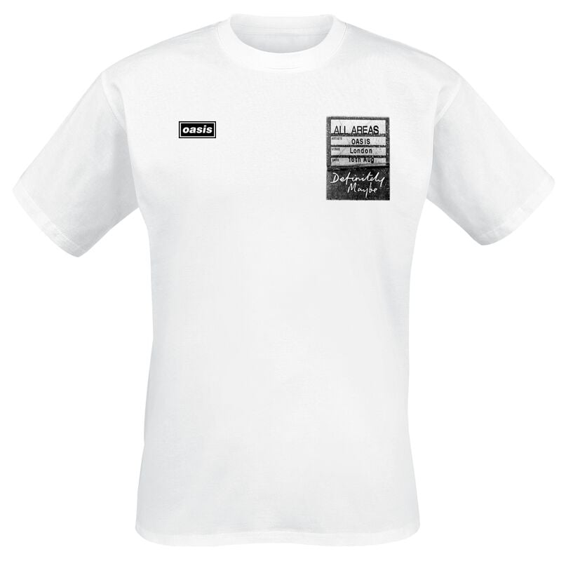 gothicana by emp "Setlist" T-Shirt white by Oasis