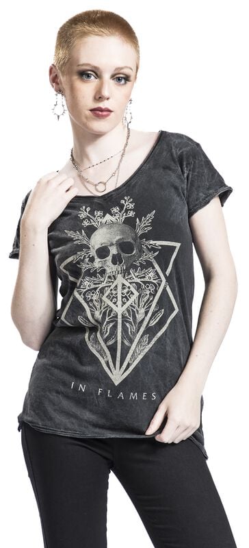 Gothicana By Emp "Skull" T-Shirt Black By In Flames