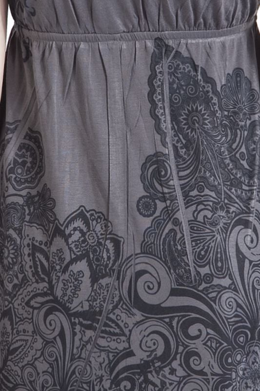 Gothicana By Emp "Smock" Mini Dress Grey By Innocent