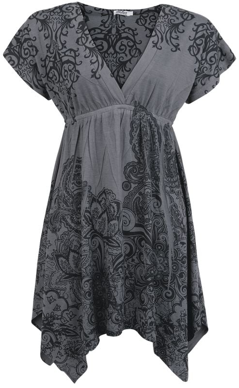 gothicana by emp "Smock" Mini Dress grey by Innocent