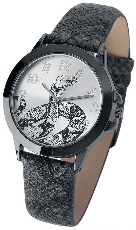 gothicana by emp "Snake" Wristwatches black-grey