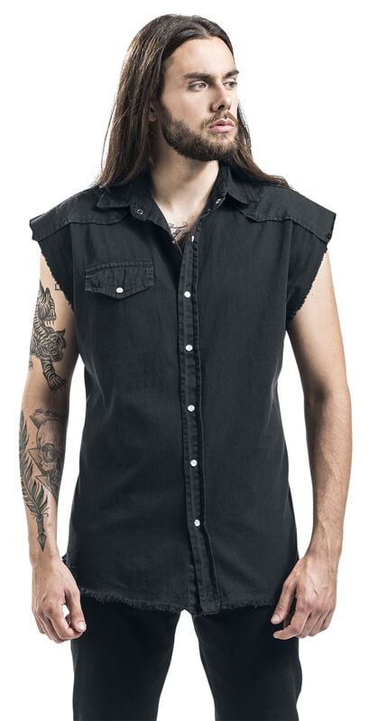 Gothicana By Emp "Solid Black" Vest Black By Spiral