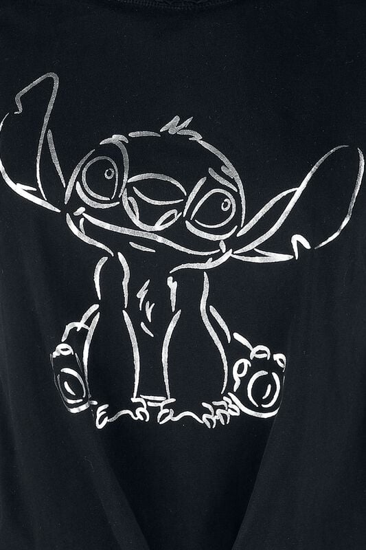 Gothicana By Emp "Stitch" Top Black By Lilo & Stitch