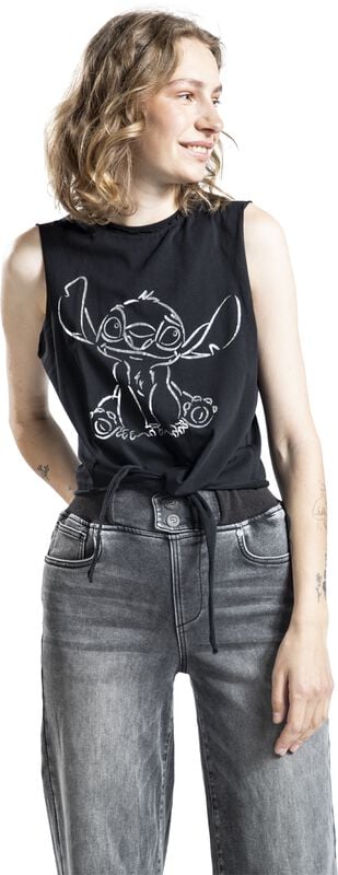 Gothicana By Emp "Stitch" Top Black By Lilo & Stitch
