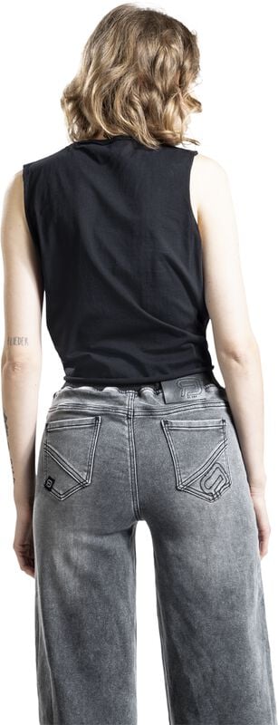 Gothicana By Emp "Stitch" Top Black By Lilo & Stitch