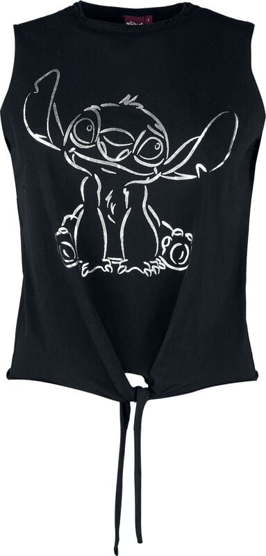 gothicana by emp "Stitch" Top black by Lilo & Stitch
