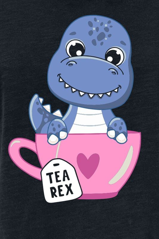 Gothicana By Emp "Tea Rex" T-Shirt Black By Tierisch