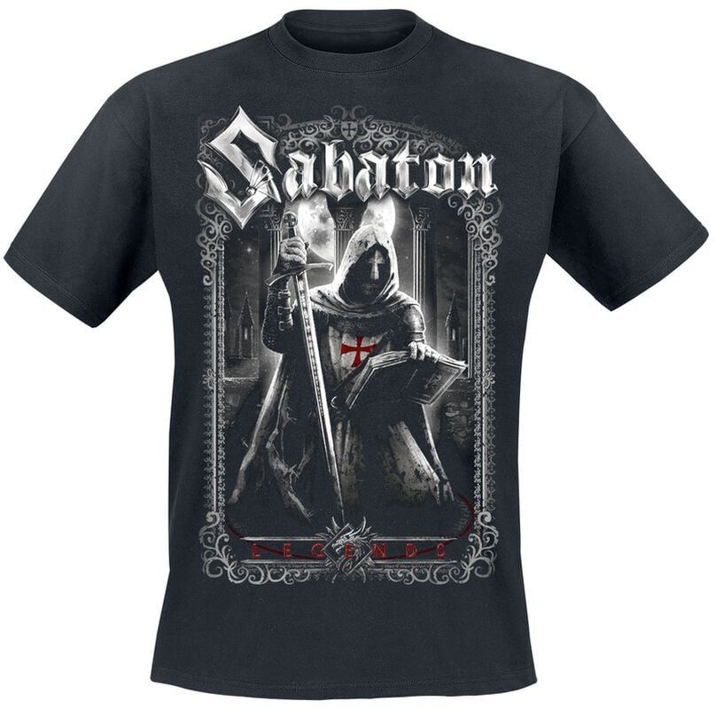 gothicana by emp "Templars" T-Shirt black by Sabaton