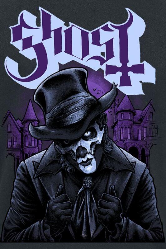Gothicana By Emp "Top Hat V" T-Shirt Black By Ghost