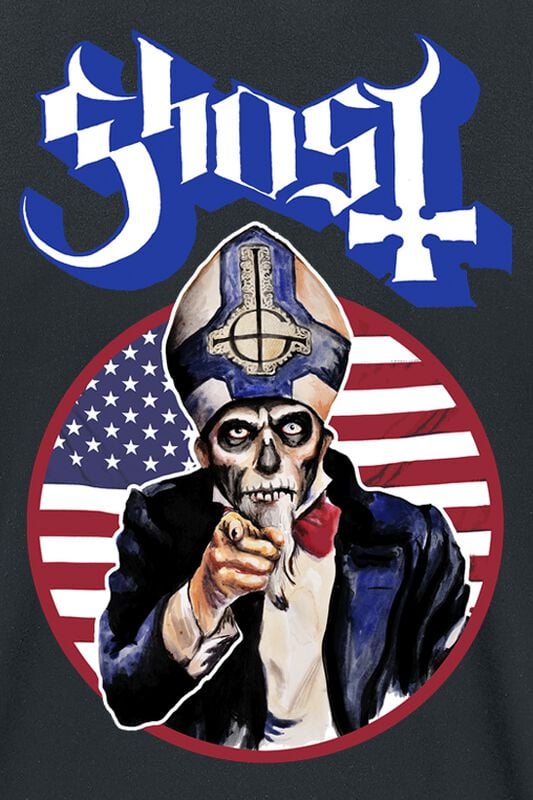 Gothicana By Emp "Uncle Papa" T-Shirt Black By Ghost