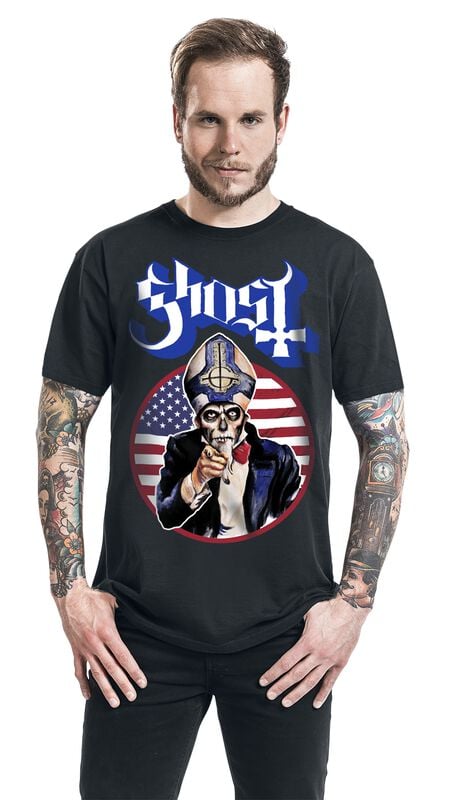 Gothicana By Emp "Uncle Papa" T-Shirt Black By Ghost