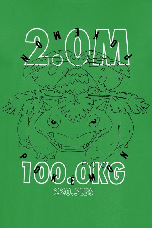 Gothicana By Emp "Venusaur" T-Shirt Green By Pokémon