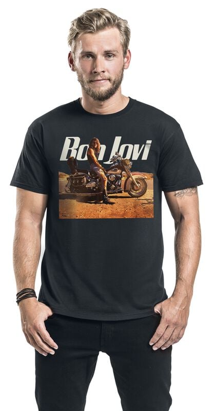 Gothicana By Emp "Wanted" T-Shirt Black By Bon Jovi