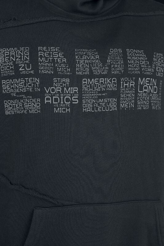Gothicana By Emp "Werk" Hoodie Black By Rammstein