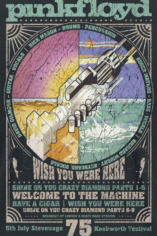 Gothicana By Emp "Wish" T-Shirt Black By Pink Floyd