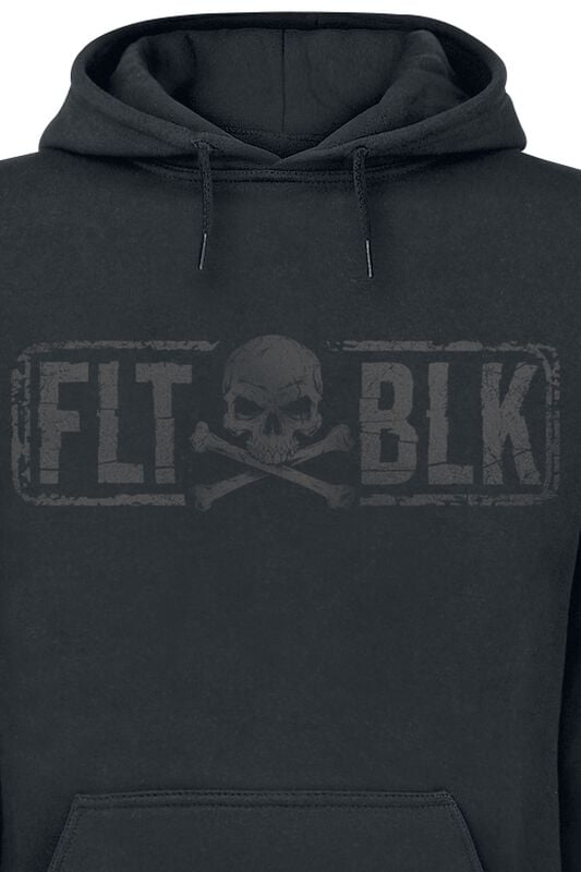 Gothicana By Emp "Xbones" Hoodie Black By Flat Black
