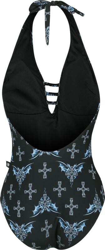 Gothicana By Emp "Gothicana X Anne Stokes - Bathing Suit" Swimsuit Black By Gothicana By EMP