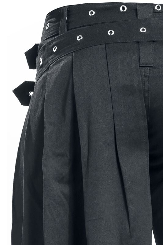 Gothicana By Emp "Graves Pant Slim Fit" Cloth Trousers Black By Vixxsin