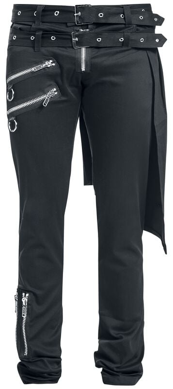 gothicana by emp "Graves Pant Slim Fit" Cloth Trousers black by Vixxsin