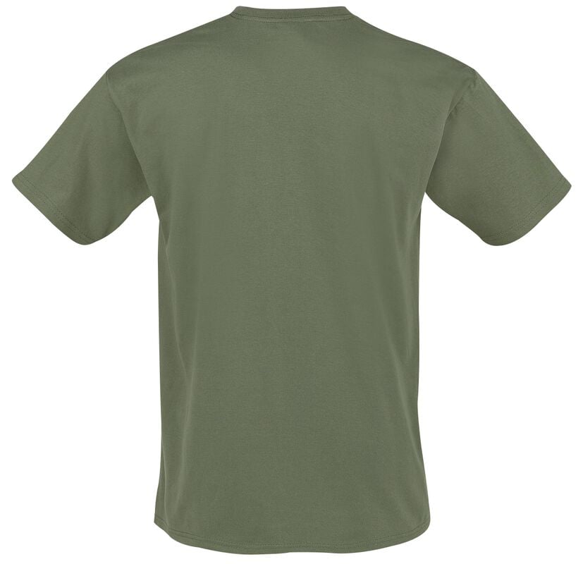 Gothicana By Emp "Green Symbols" T-Shirt Olive By Led Zeppelin