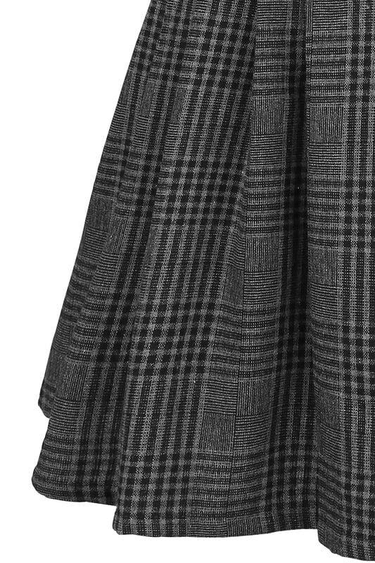 Gothicana By Emp "Grey Days High Waisted Skirt" Mini Skirt Grey By Jawbreaker