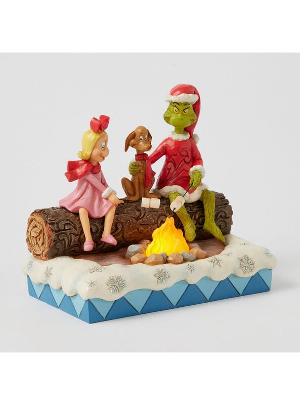 Gothicana By Emp "Grinch Cindy Lou Who And Max Roasting Marshmallows With Light-up Function" Collection Figures Multicolour By The Grinch