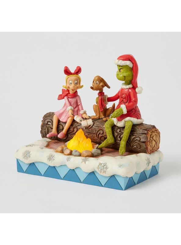 Gothicana By Emp "Grinch Cindy Lou Who And Max Roasting Marshmallows With Light-up Function" Collection Figures Multicolour By The Grinch