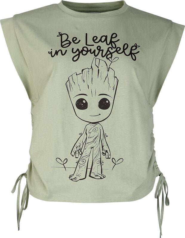 gothicana by emp "Groot - Be Leaf In Yourself" Top olive by Guardians Of The Galaxy