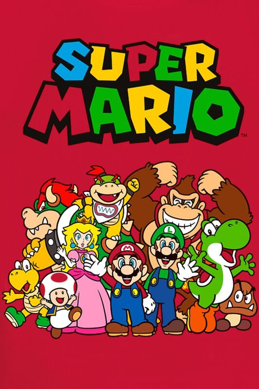 Gothicana By Emp "Group Shot" T-Shirt Red By Super Mario