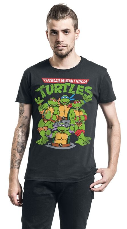 Gothicana By Emp "Group" T-Shirt Black By Teenage Mutant Ninja Turtles