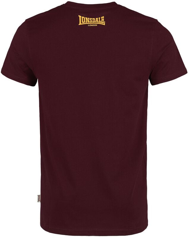 Gothicana By Emp "GRUTING" T-Shirt Burgundy By Lonsdale London