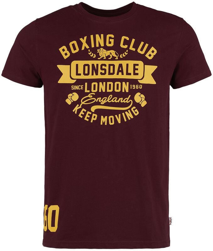 gothicana by emp "GRUTING" T-Shirt burgundy by Lonsdale London