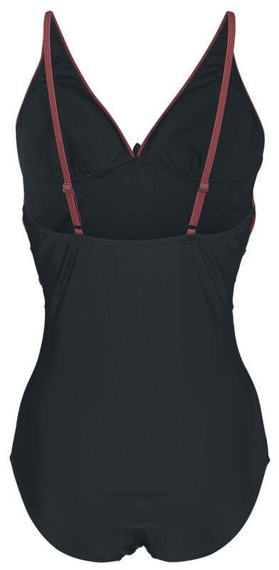 Gothicana By Emp "Gryffindor" Swimsuit Black-bordeaux By Harry Potter
