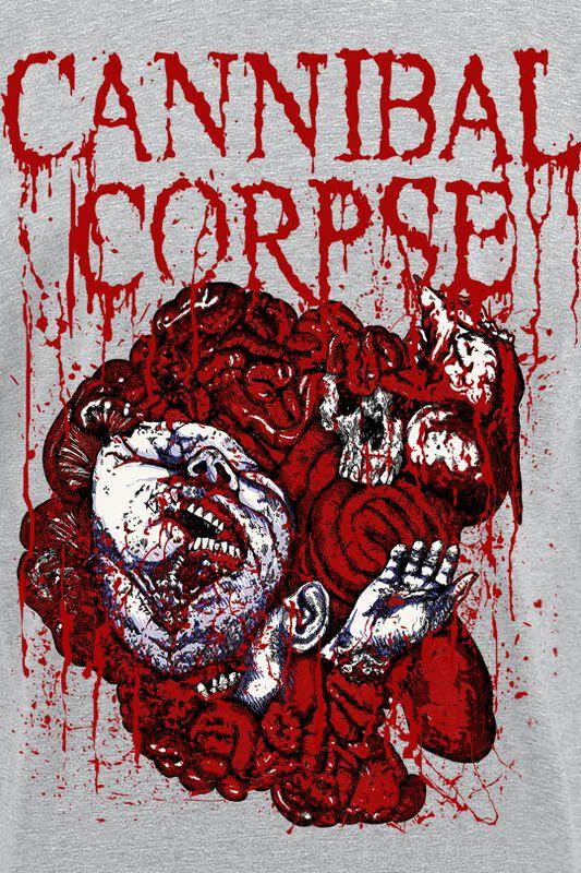 Gothicana By Emp "Guts" T-Shirt Mottled Grey By Cannibal Corpse