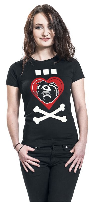 Gothicana By Emp "Gwendoline-Herz" T-Shirt Black By Die Ärzte