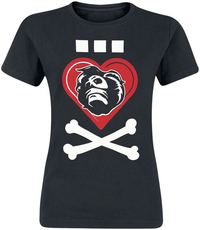 gothicana by emp "Gwendoline-Herz" T-Shirt black by Die Ärzte