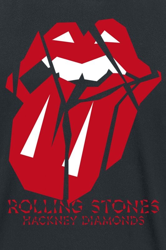 Gothicana By Emp "Hackney Diamonds Lick Over" T-Shirt Black By The Rolling Stones