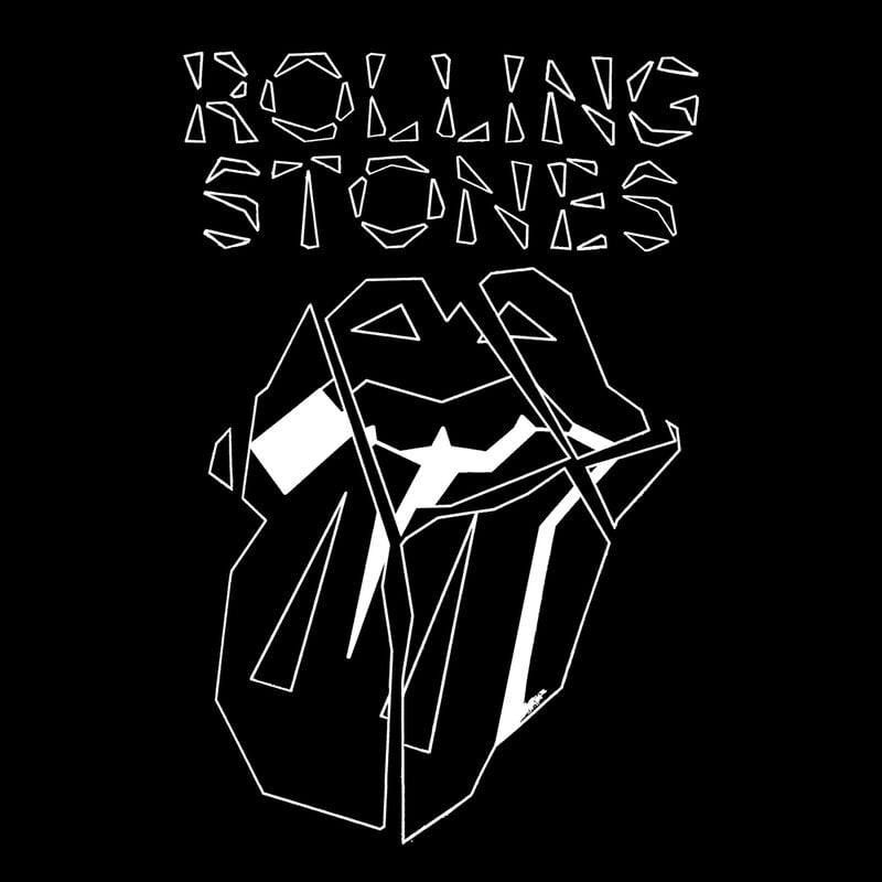 Gothicana By Emp "Hackney Diamonds Marker Shards" Hoodie Black By The Rolling Stones