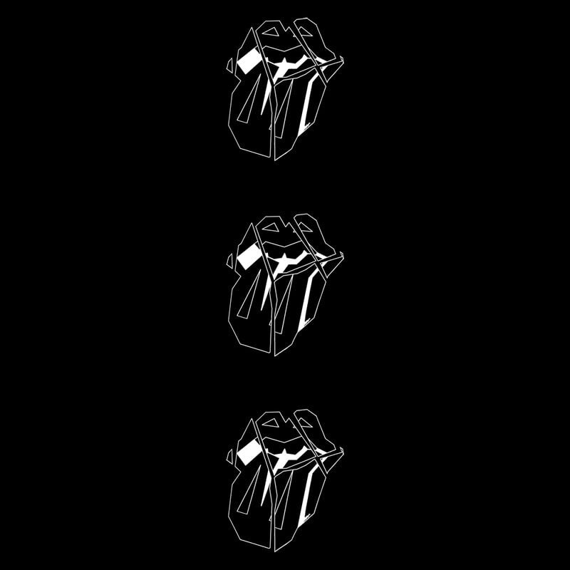 Gothicana By Emp "Hackney Diamonds Marker Shards" Hoodie Black By The Rolling Stones